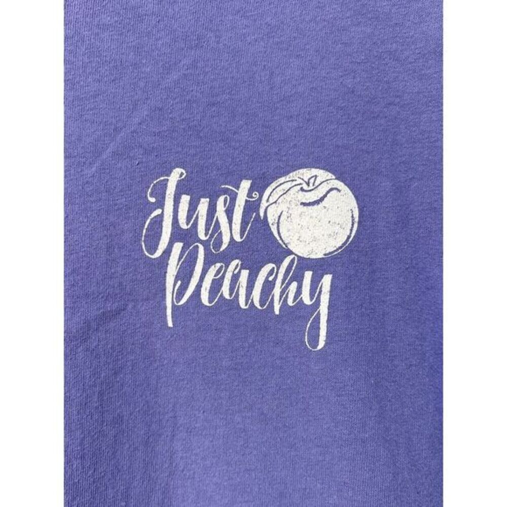Just Peachy Georgia Women's Graphic T-Shirt Gildan Purple 2XL‎ READ DESCRIPTION - Picture 4 of 6